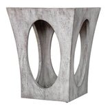 Uttermost Vernen Aged White Accent Table