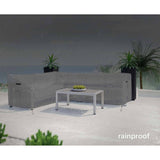 V Shaped Patio Couch Cover Waterproof Heavy Duty Furniture Cover, Sectional Sofa Cover with Air Vent Outdoor