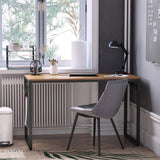 VASAGLE Computer Writing Desk with 8 Hooks ULWD058B08, for Home Office, Simple Study PC Table, 47.2''