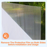 VEIKOUS 14 Pieces 4x2FT Polycarbonate Greenhouse Panels Twin-Wall Polycarbonate Sheet