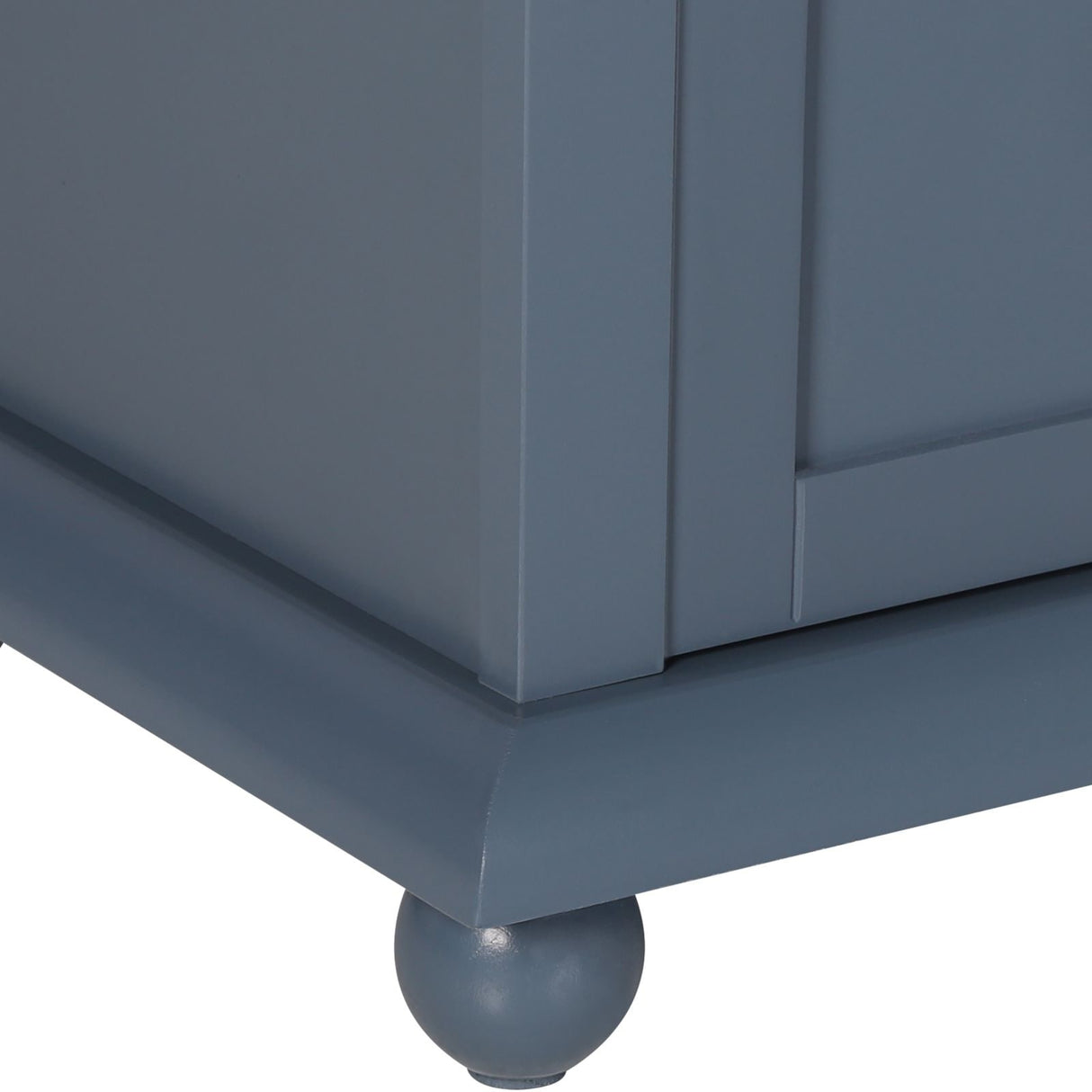 VEIKOUS Kitchen Buffet Sideboard Storage Cabinet with 2 Glass Doors and 4 Drawers