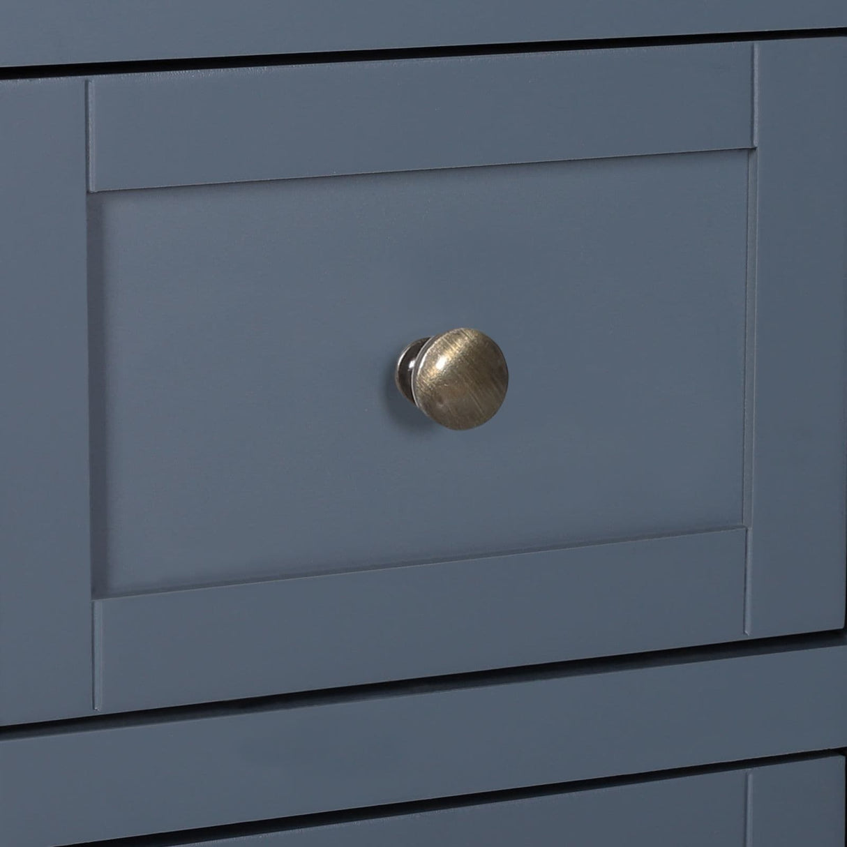 VEIKOUS Kitchen Buffet Sideboard Storage Cabinet with 2 Glass Doors and 4 Drawers