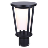 VERO. LOL675BK LED Integrated Outdoor Lantern Light, Black Finish