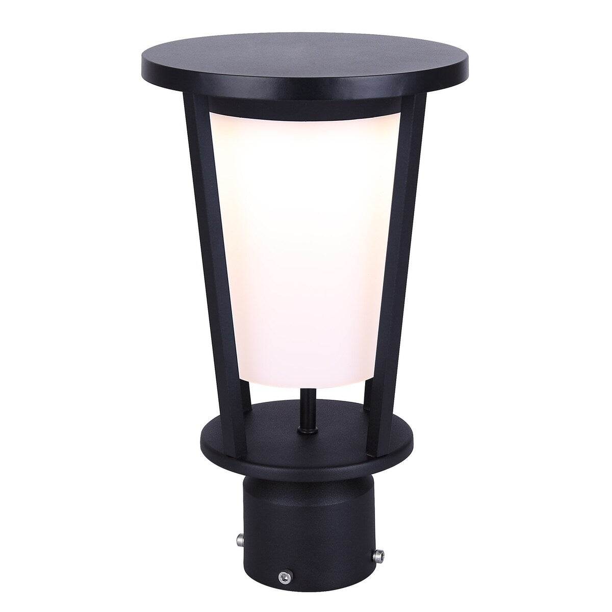 VERO. LOL675BK LED Integrated Outdoor Lantern Light, Black Finish