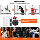VEVOR 2 in 1 Punching Bag Stand Adjustable Height Boxing Punching Bag and Speed Bag Stand for Home Gym Fitness