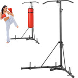 VEVOR 2 in 1 Punching Bag Stand Adjustable Height Boxing Punching Bag and Speed Bag Stand for Home Gym Fitness