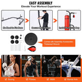 VEVOR 2 in 1 Punching Bag Stand Adjustable Height Boxing Punching Bag and Speed Bag Stand for Home Gym Fitness