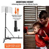 VEVOR 2 in 1 Punching Bag Stand Adjustable Height Boxing Punching Bag and Speed Bag Stand for Home Gym Fitness