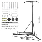 VEVOR 2 in 1 Punching Bag Stand Adjustable Height Boxing Punching Bag and Speed Bag Stand for Home Gym Fitness