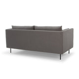 VIFAH Signature Italian Design 72-inch Tuxedo 2-Seater Sofa with Throw Pillows