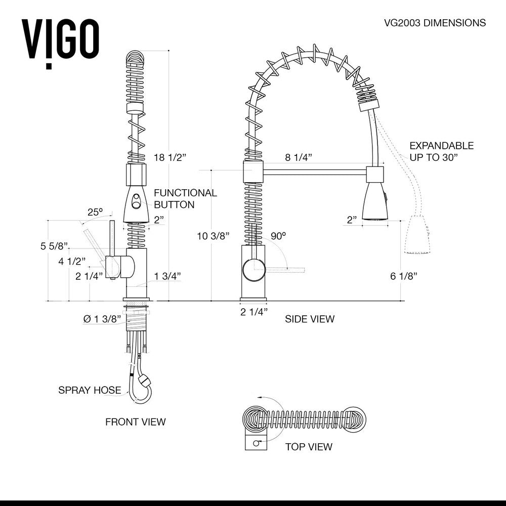 VIGO 24-inch Crown Apron Front Matte StoneTM Farmhouse Sink and Brant Pull-Down Faucet in Matte Black
