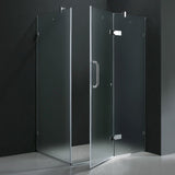 VIGO 32 x 48 Frameless 3/8" Frosted Shower Enclosure