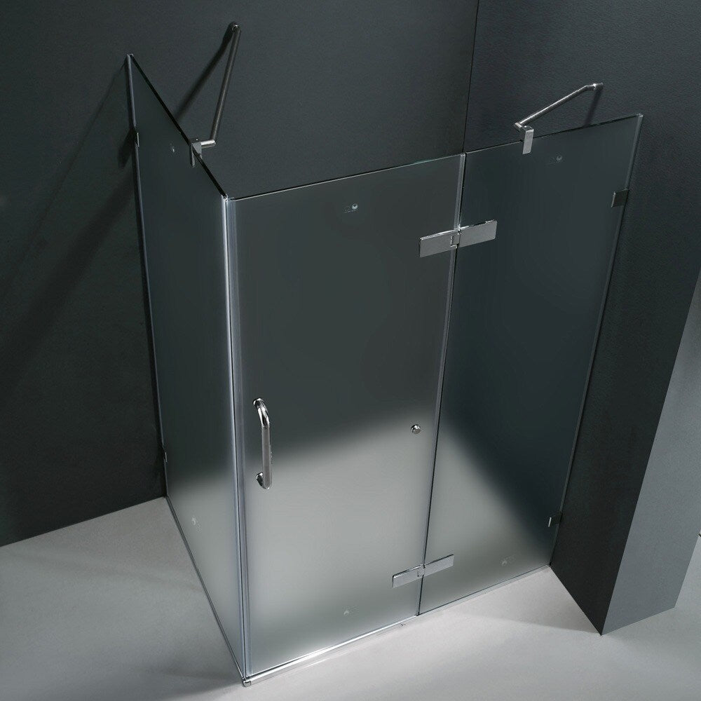 VIGO 32 x 48 Frameless 3/8" Frosted Shower Enclosure