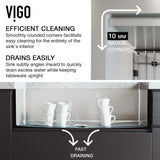 VIGO Oxford Stainless Steel Double Bowl Flat Apron Farmhouse Kitchen Sink and Accessories