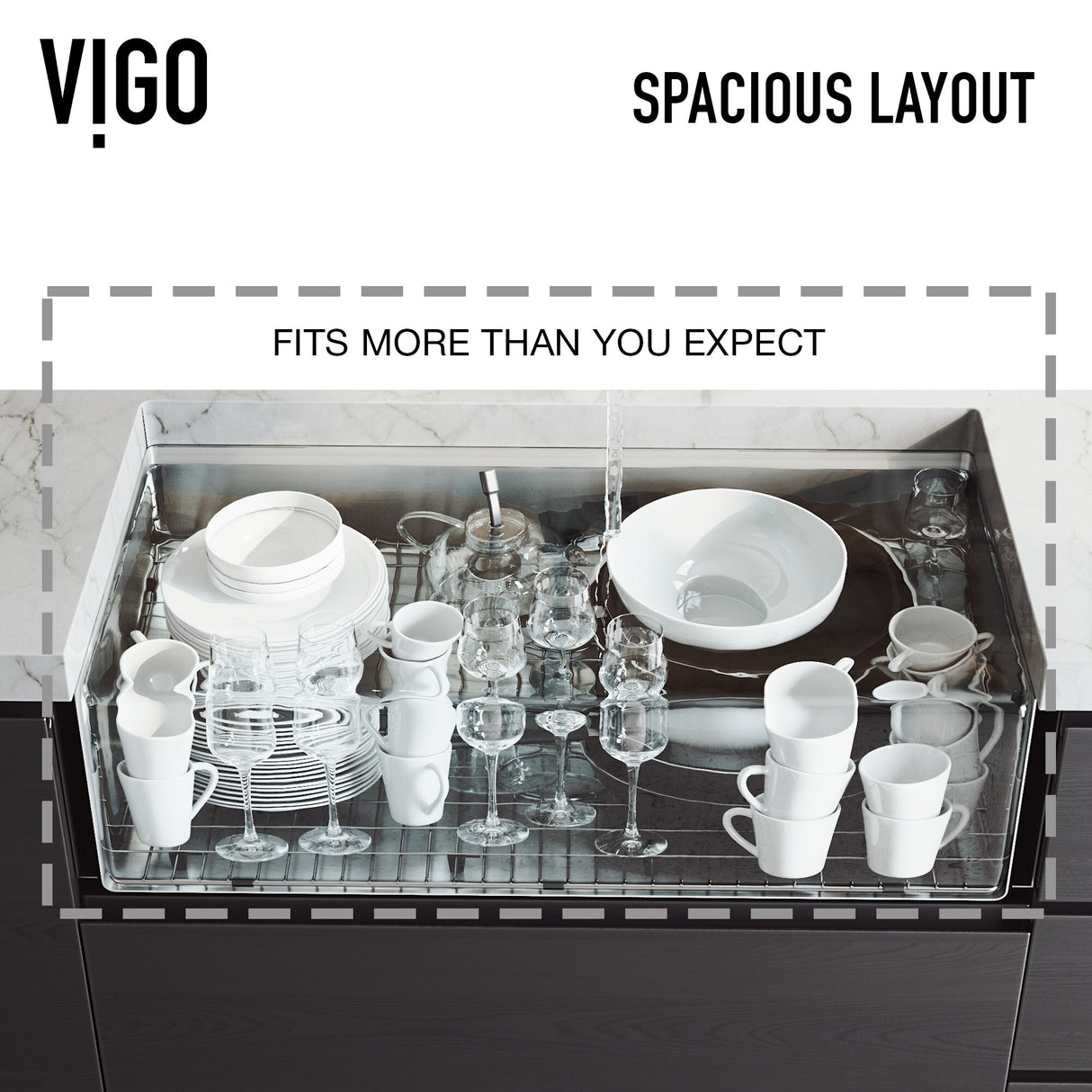 VIGO Oxford Stainless Steel Double Bowl Flat Apron Farmhouse Kitchen Sink and Accessories