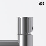 VIGO Tarragona 19"L x 14"W Concrete Vessel Sink and Ashford 11"H Faucet Set