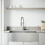 VIGO Chisholm 36-inch Double Bowl Kitchen Sink and Edison Faucet Set