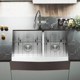 VIGO Chisholm Stainless Steel Kitchen Sink and Lincroft Faucet Set