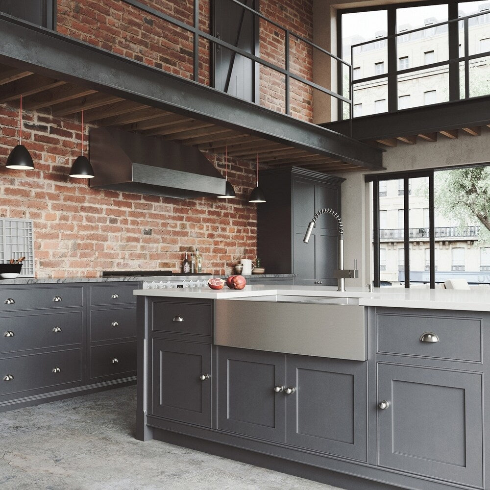 VIGO Chisholm Stainless Steel Kitchen Sink and Lincroft Faucet Set