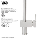 VIGO Chisholm Stainless Steel Kitchen Sink and Lincroft Faucet Set