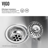 VIGO Chisholm Stainless Steel Kitchen Sink and Zurich Faucet Set