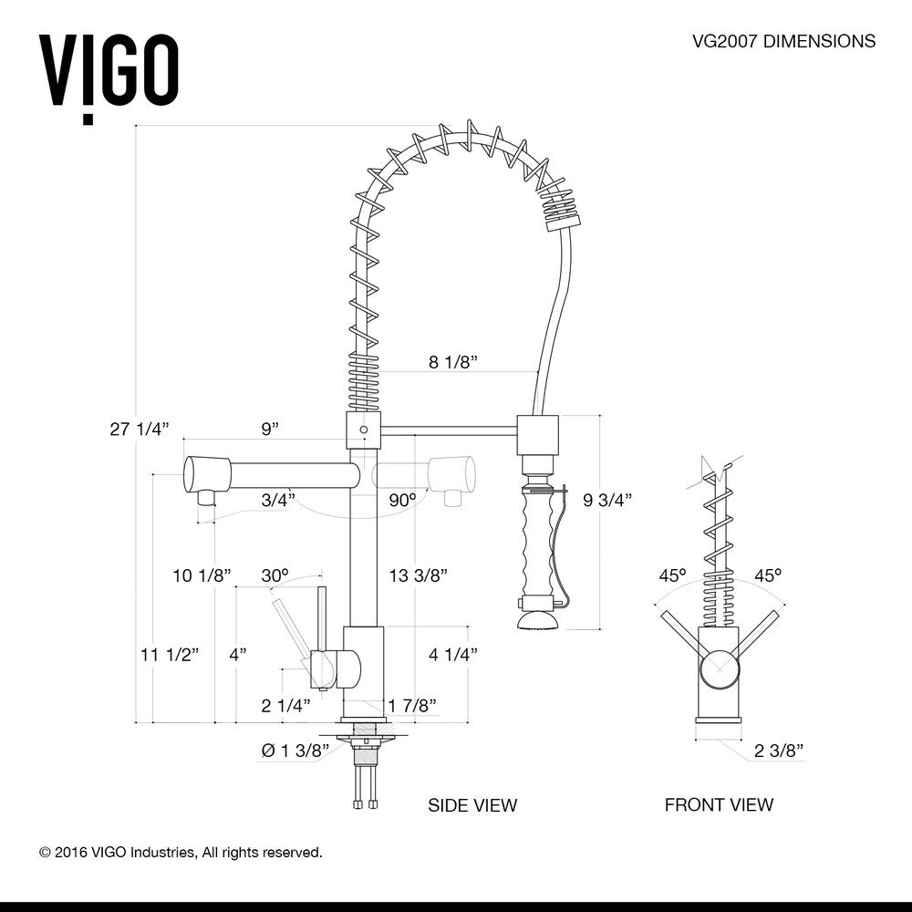 VIGO Chisholm Stainless Steel Kitchen Sink and Zurich Faucet Set