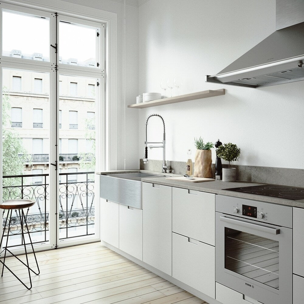 VIGO Chisholm Stainless Steel Kitchen Sink and Zurich Faucet Set