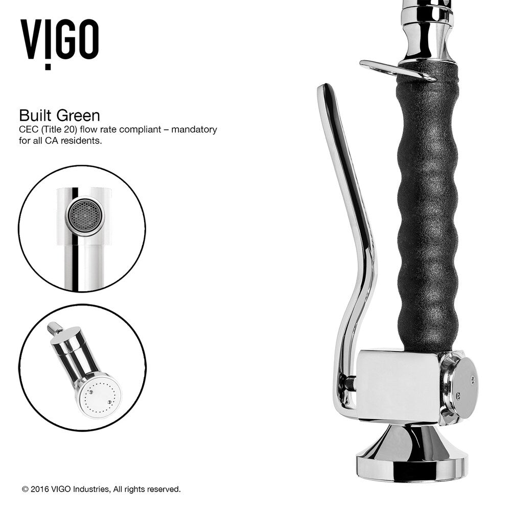 VIGO Chisholm Stainless Steel Kitchen Sink and Zurich Faucet Set