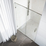 VIGO Ryland Clear Adjustable Frameless Sliding Shower Door
