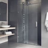 VIGO Ryland Clear Adjustable Frameless Sliding Shower Door