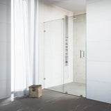 VIGO Ryland Clear Adjustable Frameless Sliding Shower Door
