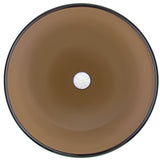 VIGO Sheer Sepia Glass Vessel Sink
