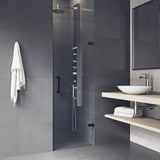 VIGO Soho Clear Adjustable Frameless Shower Door