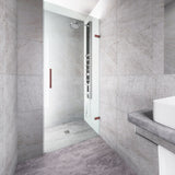 VIGO Soho Clear Adjustable Frameless Shower Door