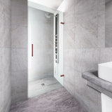 VIGO Soho Clear Adjustable Frameless Shower Door