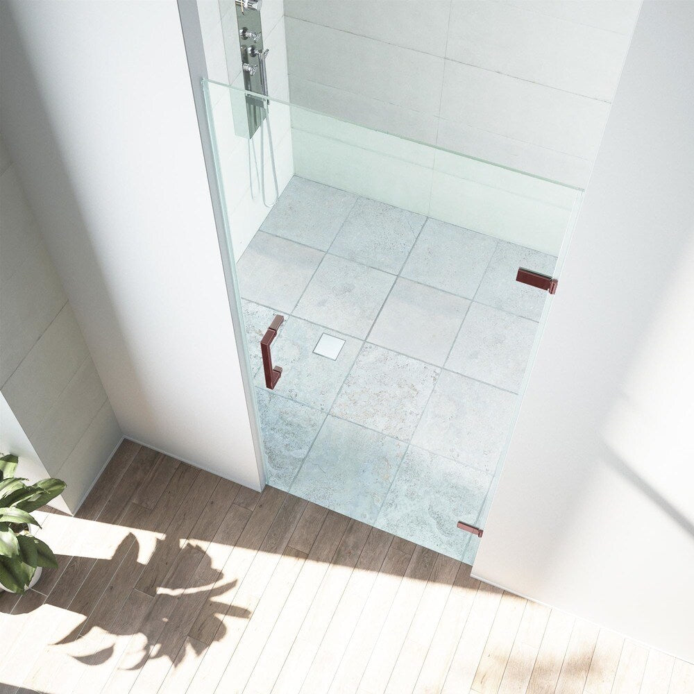VIGO Soho Clear Adjustable Frameless Shower Door