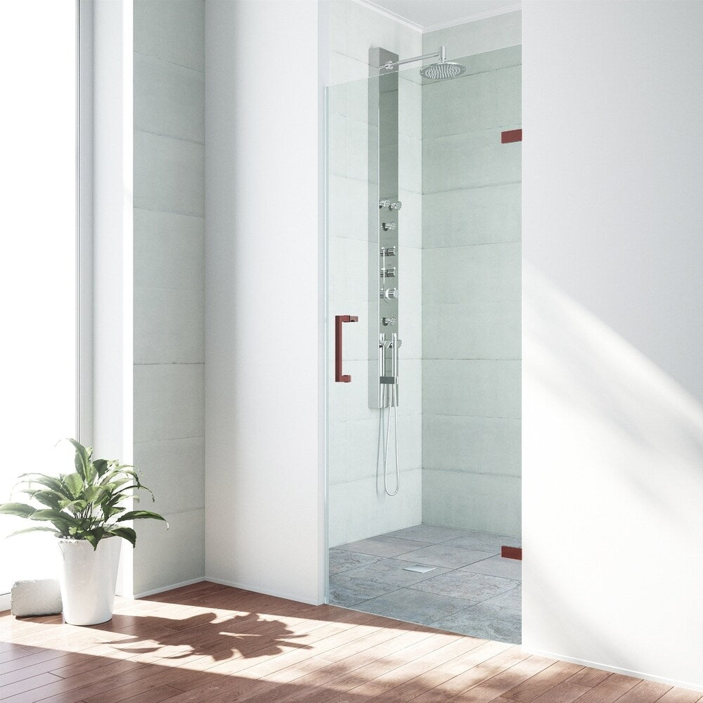 VIGO Soho Clear Adjustable Frameless Shower Door