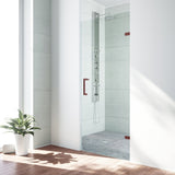VIGO Soho Clear Adjustable Frameless Shower Door