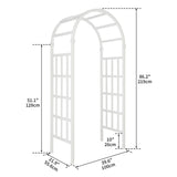 39.6" W x 86.2" H PVC Garden Arch