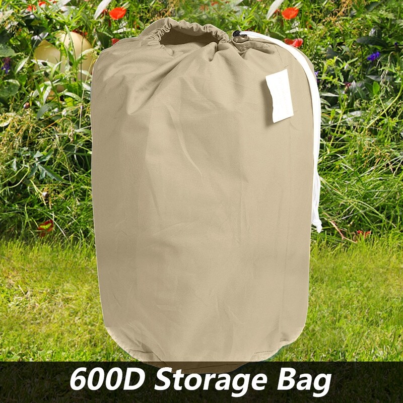 VINGLI Boat Sail Cover Heavy Duty 600D Polyester Waterproof UV Resistant