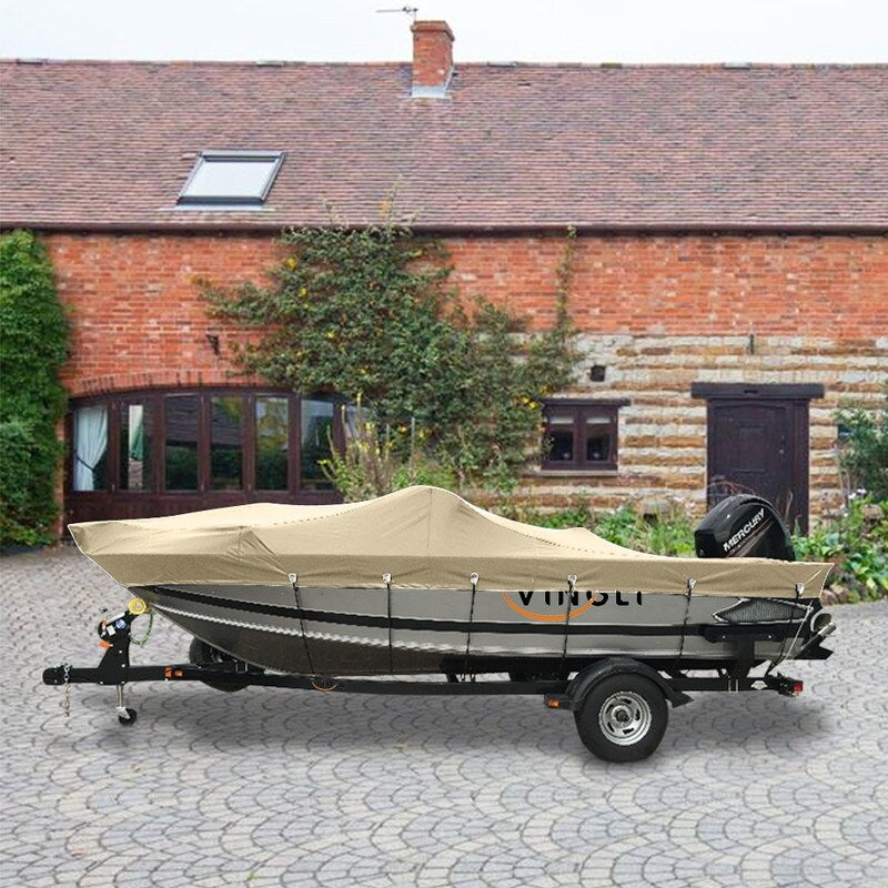 VINGLI Boat Sail Cover Heavy Duty 600D Polyester Waterproof UV Resistant
