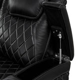 Valencia Oslo XL Top Grain Nappa 11000 Leather Home Theater Seating Power Recliner Row of 3 Black
