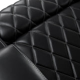 Valencia Oslo XL Top Grain Nappa 11000 Leather Home Theater Seating Power Recliner Row of 3 Black