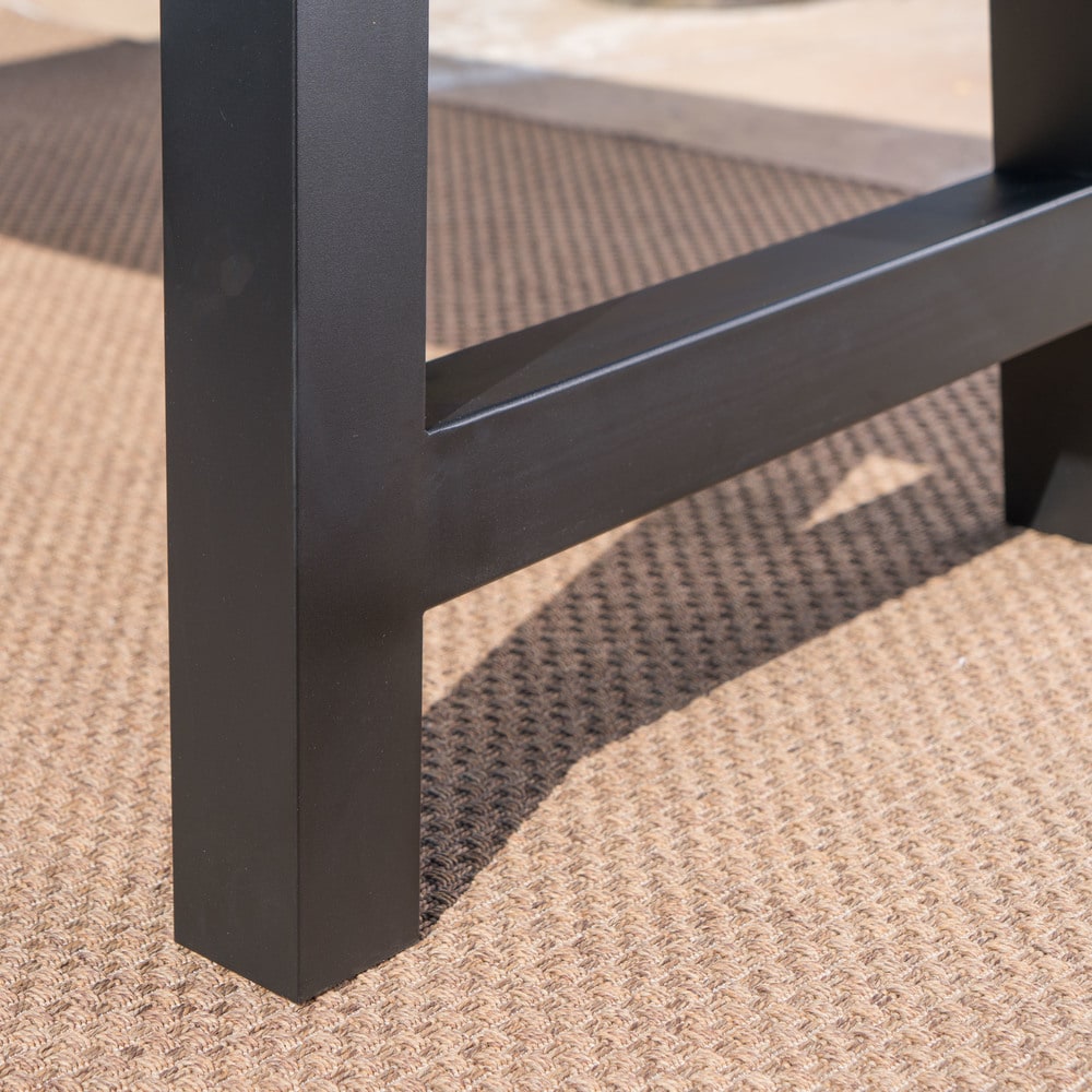 Valencia Outdoor Rectangle Light Weight Concrete Dining Table by Christopher Knight Home - 70.25"L x 35.25"W x 29.50"H