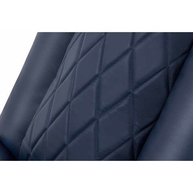 Valencia Tuscany Top Grain Nappa 11000 Leather Home Theater Seating Power Recliner Row of 4 Loveseat Left Navy Blue