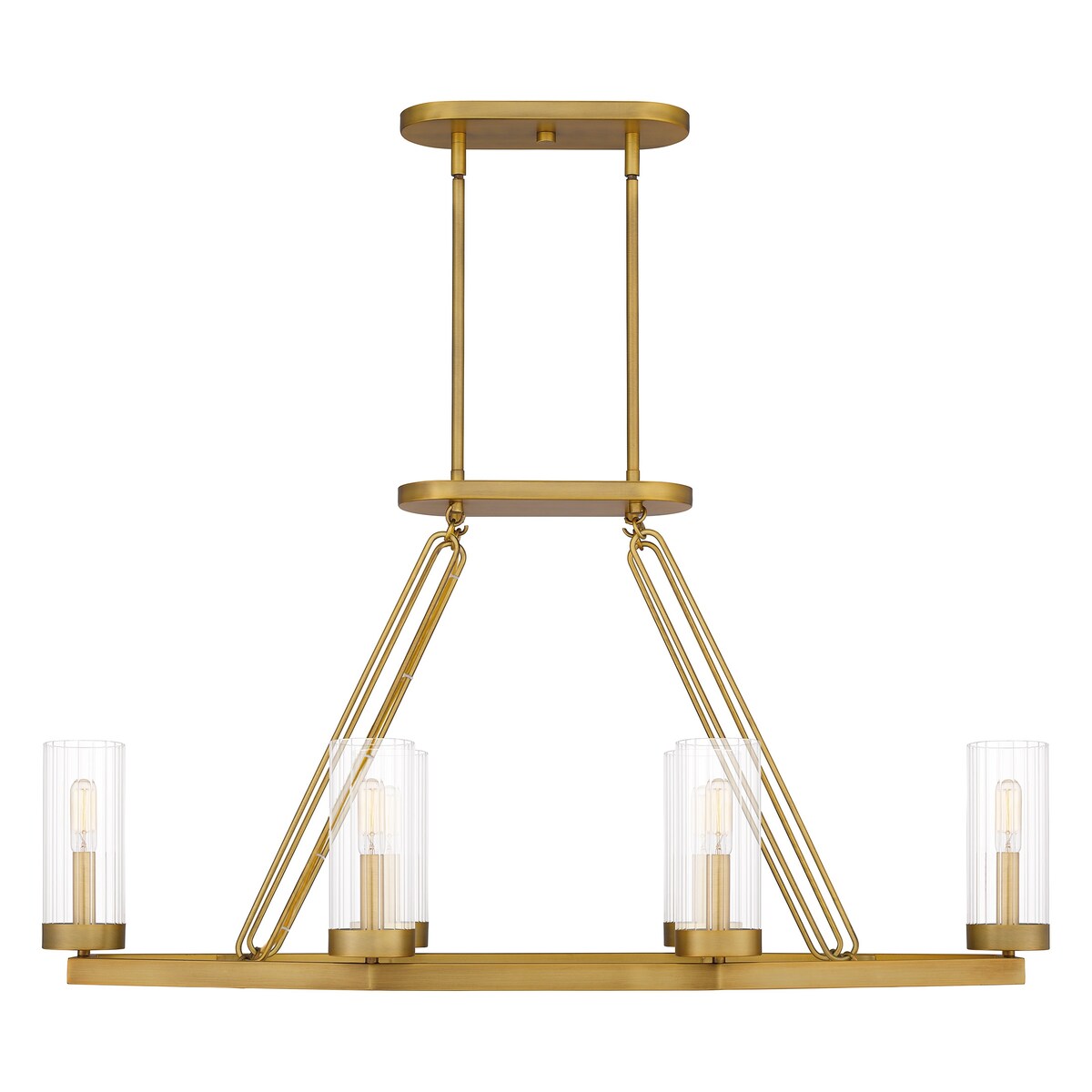 Valens 6-Light Aged Brass Island Light