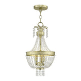 Valentina Designs Three Light Pendant Valentina Hand Applied Winter Go - Exact Size