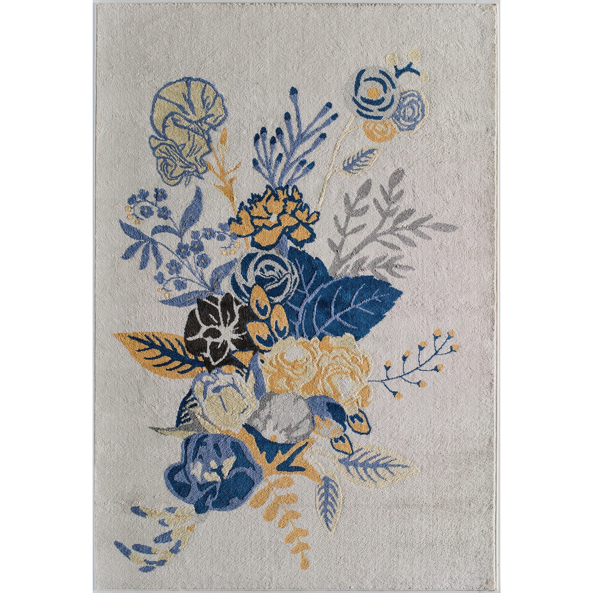 Porch & Den Cady Ivory Floral Area Rug