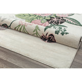 Porch & Den Cady Ivory Floral Area Rug