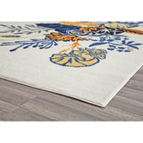 Porch & Den Cady Ivory Floral Area Rug